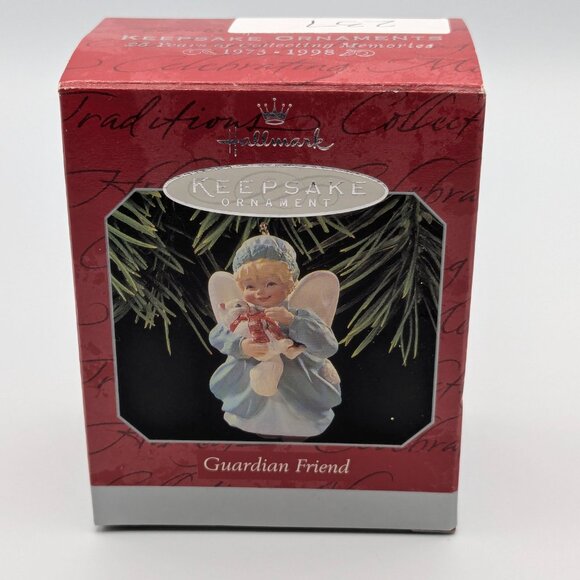 Hallmark Keepsake Guardian Friend 1998 Vintage Angel and Cat Christmas Ornament - Picture 7 of 10